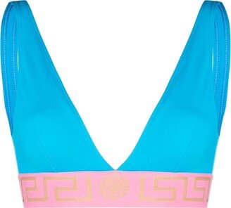 Greca triangle bikini top