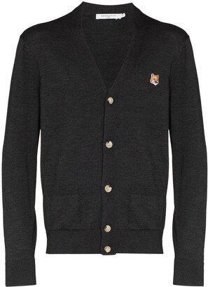 Fox-Patch Wool Cardigan-AC