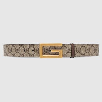 Reversible belt with Square G buckle-AB