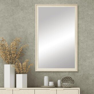 Frame My Mirror Kendall Ivory Framed Vanity Mirror