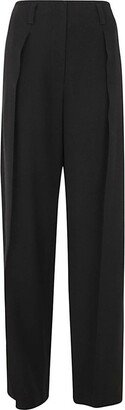 High-Waist Pleated Trousers-AF