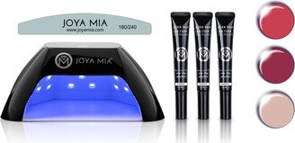 Joya Mia Chik Chak One-Step Gel Polish Essentials Kit with LED Lamp and 3 Colors in a tube - CK-14, CK-24, CK-38