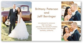 Wedding Announcements: Divine Wedding Announcement, White, Signature Smooth Cardstock, Square