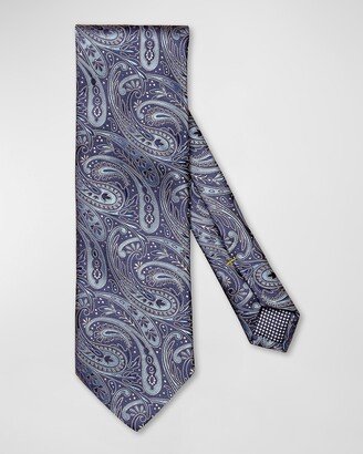Men's Paisley Jacquard Silk Tie-AF