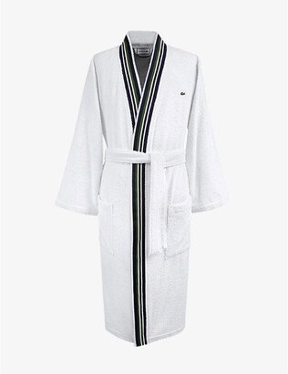 acoste Blanc Club Self-tie Organic Cotton Dressing Gown