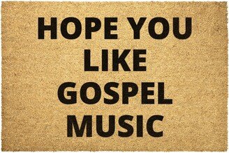 Gospel Music Doormat Outdoor Rug Door Hope You Like Coir Mat Decor Housewarming Home Summer Winter Christmas House Gift