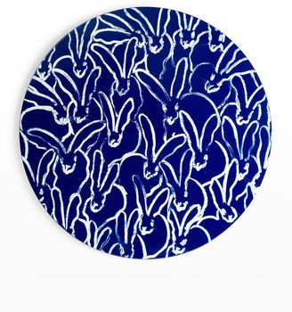 Hunt Slonem Rabbit Run Cobalt Lacquer Placemat