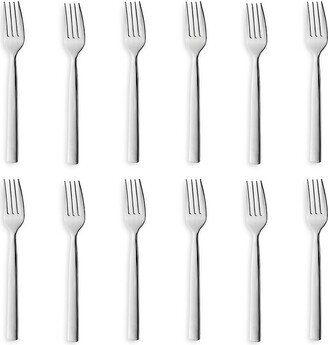 Essentials Evita 12-Piece Stainless Steel Dinner Fork Set