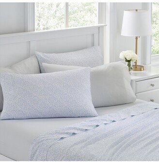 Belle 6Pc Blue Cashmere Sheet Set