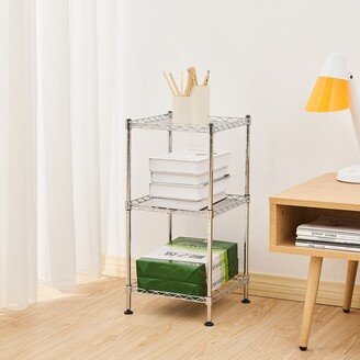 Household Kitchen Rack 3-Tier Steel Wire Shelving Tower