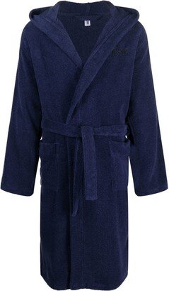 Logo-Tape Towel-Finish Dressing Gown