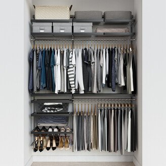 Elfa Decor 5' Reach-In Closet Platinum and Grey