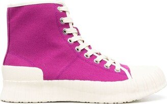 Roz canvas high-top sneakers-AA