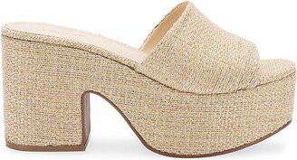 Miso 90MM Raffia Platform Sandals