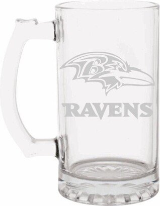 Baltimore Ravens Engraved Beer Mug, Gift, 16 Or 26Oz Etched Mug 16Oz. Gift For Fan With Name