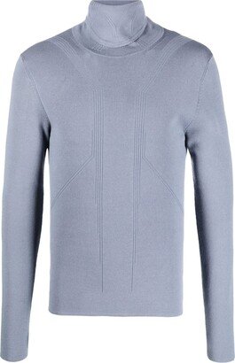 A BETTER MISTAKE Panelled-Knit Roll Neck Jumper