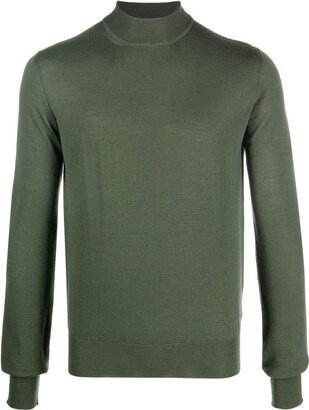 There Was One Mock-Neck Virgin-Wool Jumper