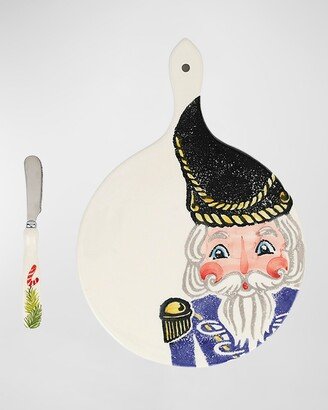 Nutcrackers Cheese Board with Spreader