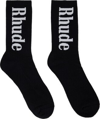 Black Vertical Socks