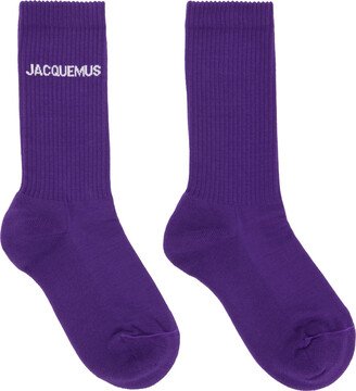 Purple 'Les Chaussettes Jacquemus' Socks