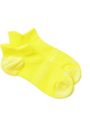 Women's Performance Chakra Tab Socks in Highlighter/White Yellow, Size: S/M (5-7.5)