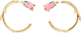 Gold Maxi Rosa Single Earring