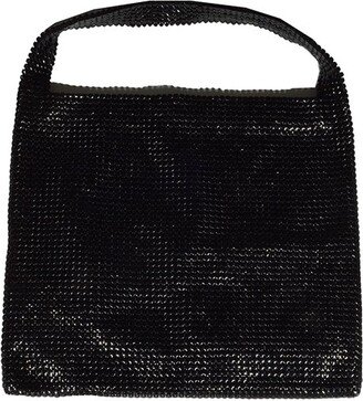 Pixel Mesh Embellished Tote Bag