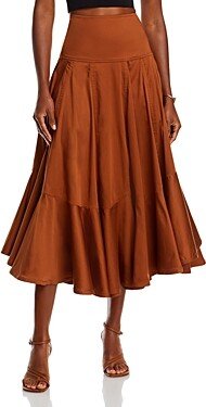 Paneled Midi Skirt