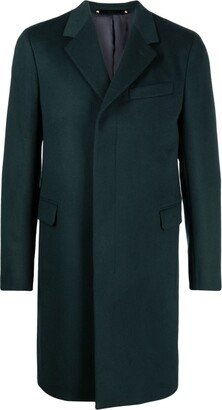 Single-Breasted Wool-Cashmere Blend Coat