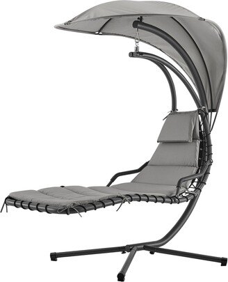 LIVIVO Bali Hanging Swing Lounger Chair With Canopy Hammock