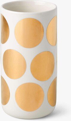 On The Dot Tall Gold Dot Vase