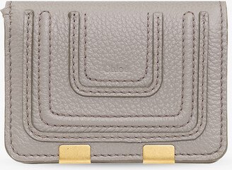 ‘Marcie’ Leather Wallet - Grey