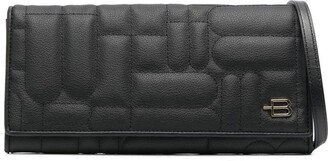 Quilted Shoulder-Strap Wallet