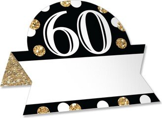 Big Dot Of Happiness Adult 60th Birthday Gold Party Buffet Table Setting Name Place Cards 24 Ct