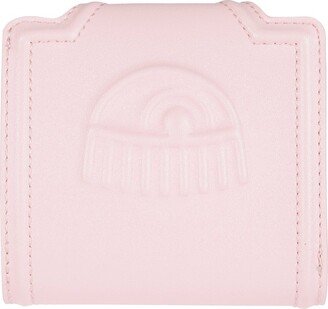 Eyelike Embossed Button-Closure Small Wallet