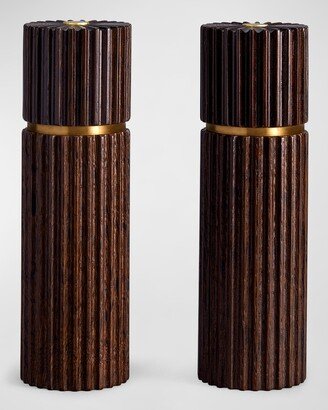 Ionic Salt & Pepper Mills, Smoked Oak