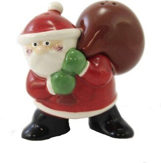 One Hundred 80 Degrees Tabletop Santa Salt And Pepper Shaker - One Salt And Pepper Set 3.5 Inches - Christmas Claus - Pj0354 - Ceramic - Red