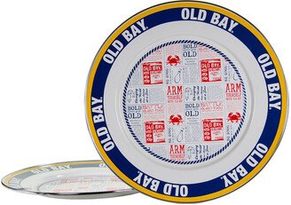 Old Bay Charger Plates, Set of 2