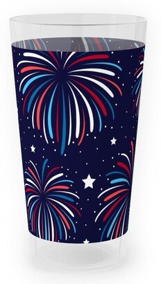 Outdoor Pint Glasses: Star Spangled Night Outdoor Pint Glass, Blue