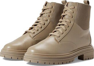 Gianna Gore Lace-Up Boot (Sand Nappa) Women's Shoes