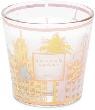 Miami landscape-print candle