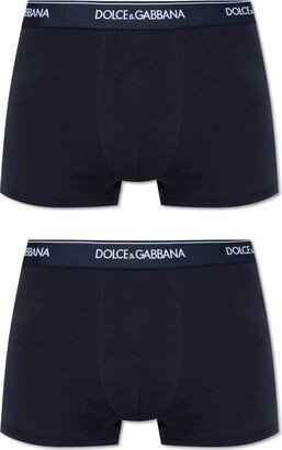 Set Of Two Logo Waistband Boxers