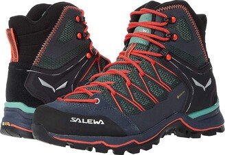 Mountain Trainer Lite Mid GTX (Field Green/Fluo Coral) Women's Shoes