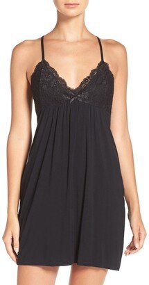 Lace Racerback Jersey Chemise