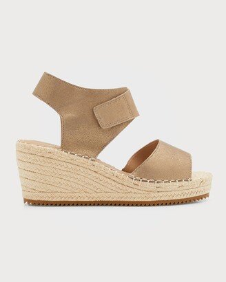 Weslia Metallic Wedge Espadrille Sandals