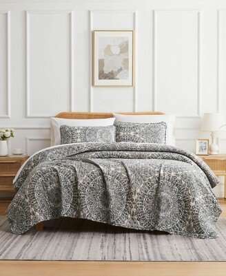 Ashanti Oversized 3 Piece Quilt Set, Full/Queen