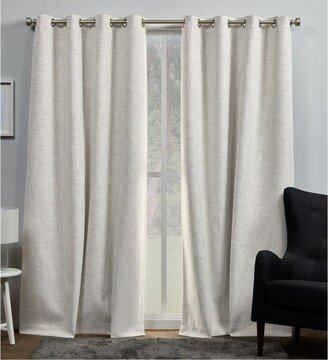 Curtains Burke Blackout Grommet Top Curtain Panel Pair, 52 x 84, Set of 2