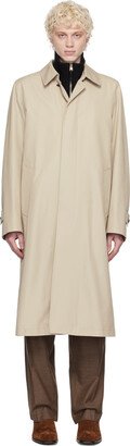 Beige Single-Breasted Coat