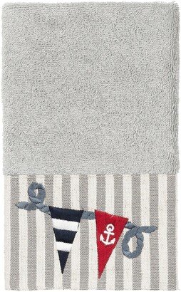 Ethan Embellished Hand Towel - Light Gray