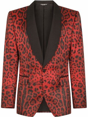 Leopard-Print Blazer